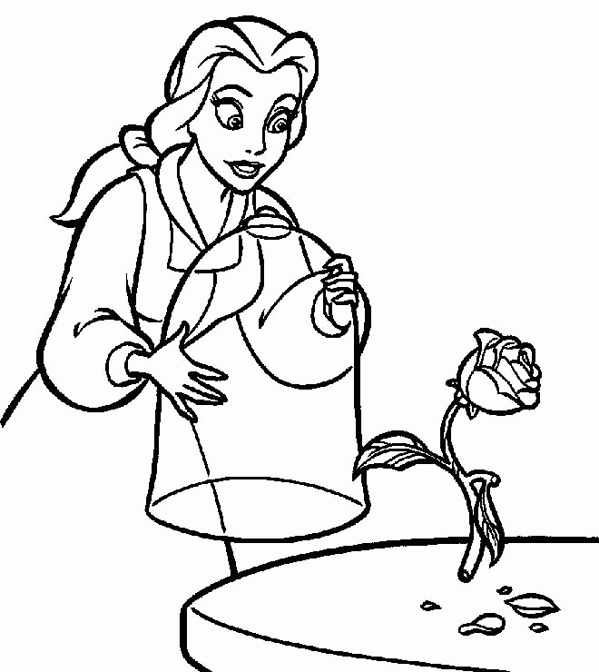 Free Disney Princess Belle Coloring Pages Download Free Disney 