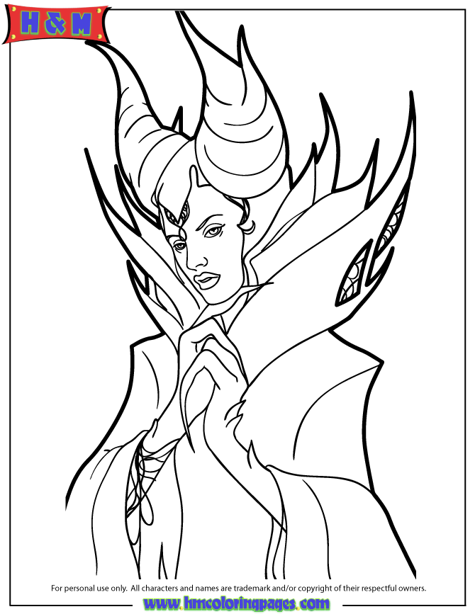 Descendants Maleficent Colouring Pages Clip Art Library