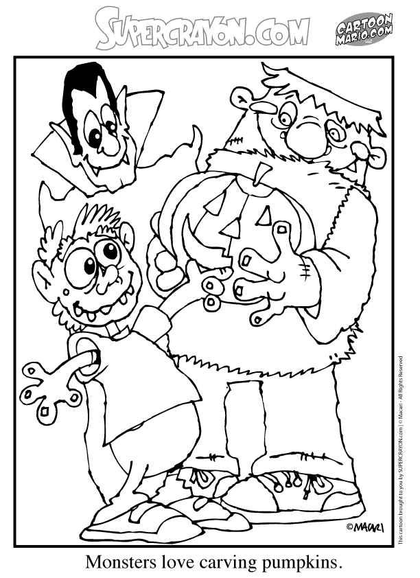 Halloween Coloring Pages 
