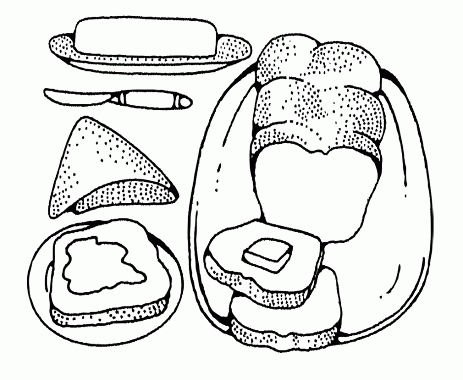 Catdog Sharing Sandwich Coloring Page  Sandwich