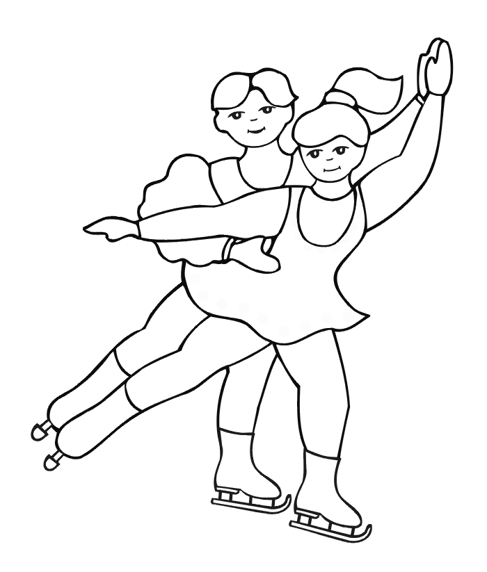 Free Figure Skating Coloring Pages, Download Free Figure Skating