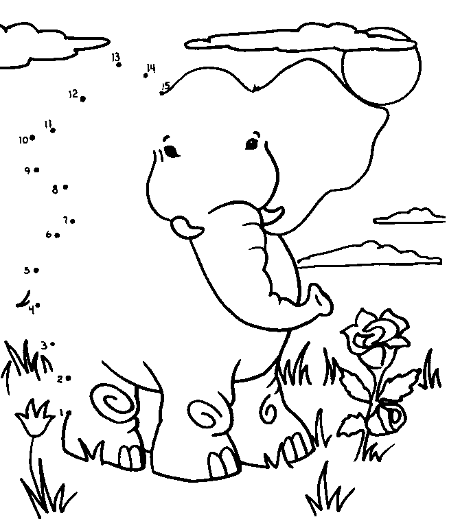 Elephant Coloring Pages For Preschool | Animal Coloring Pages