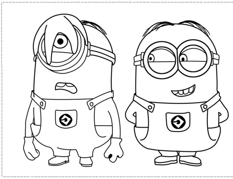 Free Printable Minions Coloring Pages Download Free Printable Minions Coloring Pages Png Images Free Cliparts On Clipart Library