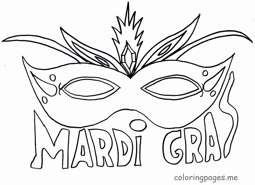 Mardi Gras| Coloring pages