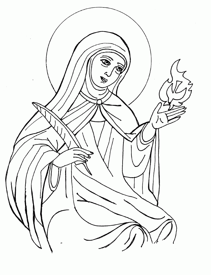 Coloring Pages Of Saints | Free Printable Coloring Pages | Free