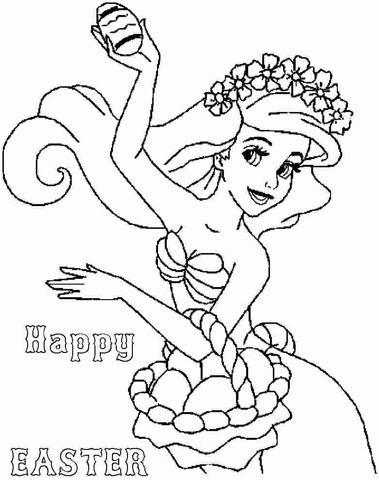 Colouring Pages Easter Disney Printable For Preschool