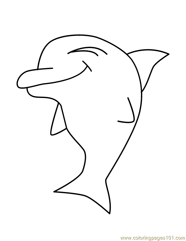 Printable Dolphin Coloring
