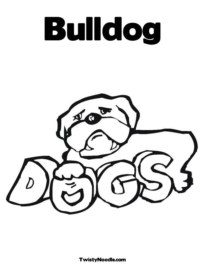 american bull dog Colouring Pages