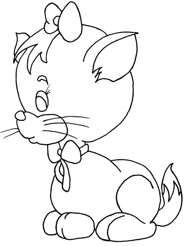 cartoon cats Colouring Pages