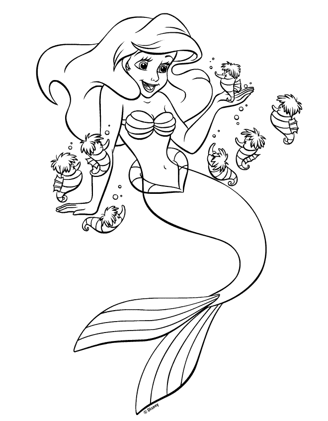 Princess Mermaid Coloring Pages | Free Printable Coloring Pages
