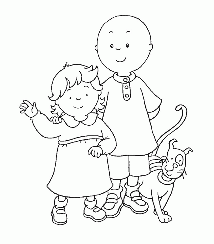 Caillou coloring images