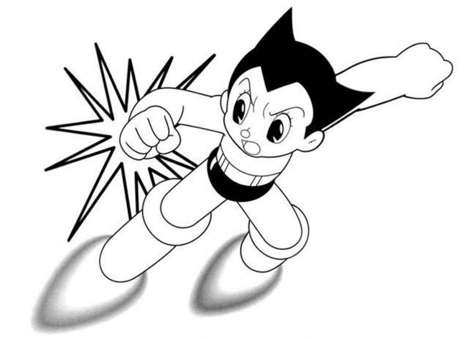Astro Colouring Page Astro Boy Coloring Pages