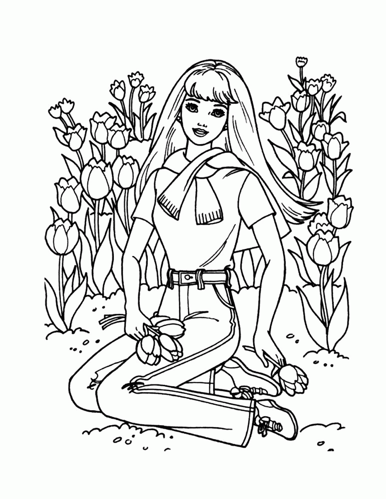 Barbie Online Coloring Pages | download | Free Printable Coloring Pages