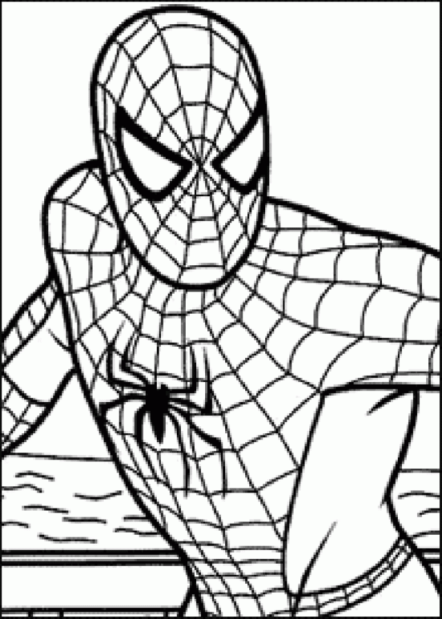Free Spiderman Cartoon Coloring Pages, Download Free Spiderman Cartoon