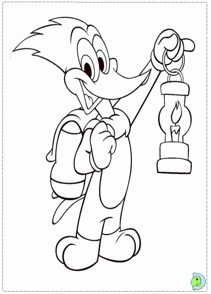 Woody Woodpecker Coloring page