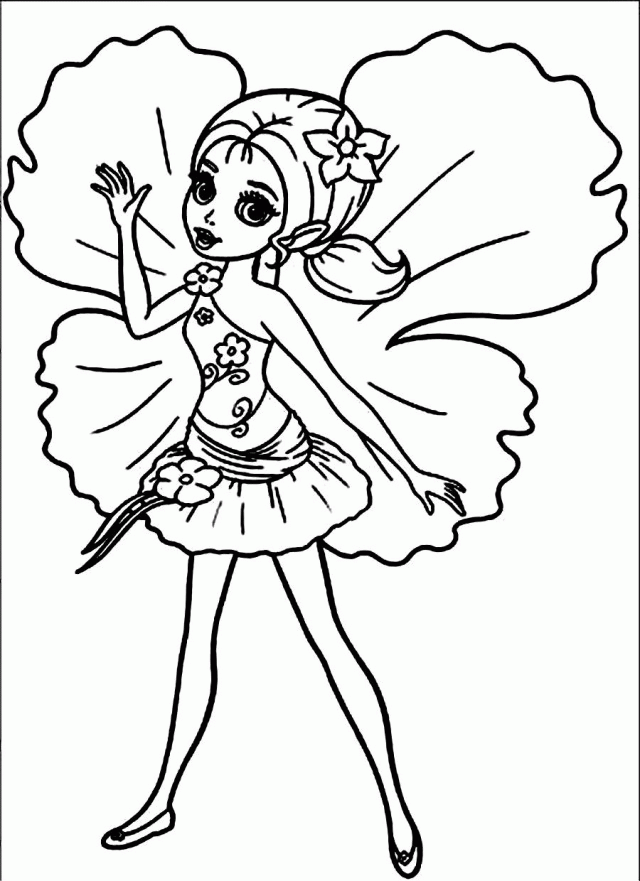 Download Barbie As Little Thumbelina Coloring Pages Or Print