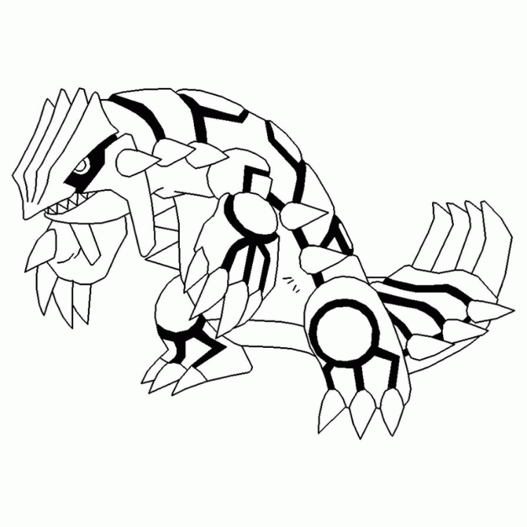 Clip Arts Related To : drawing of pokemon legendary groudon. view all Groud...