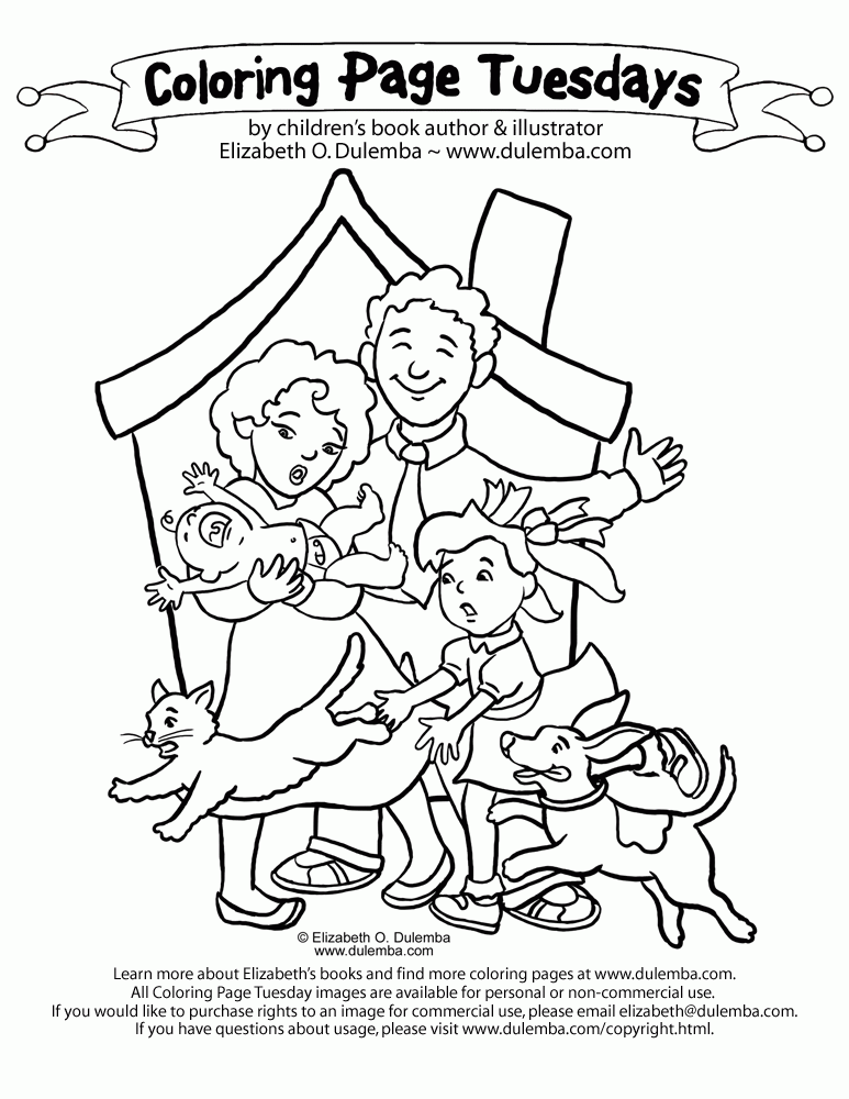  Coloring Page Tuesday - Family