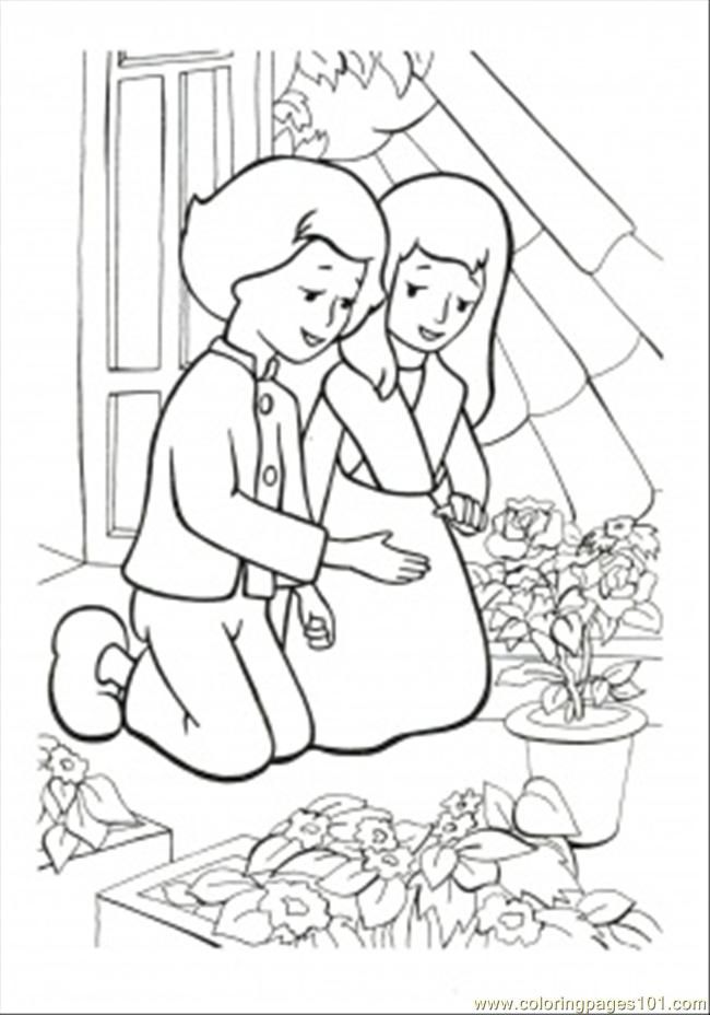 Coloring Pages Gerda And Kai Are Together Again (Cartoons  Others