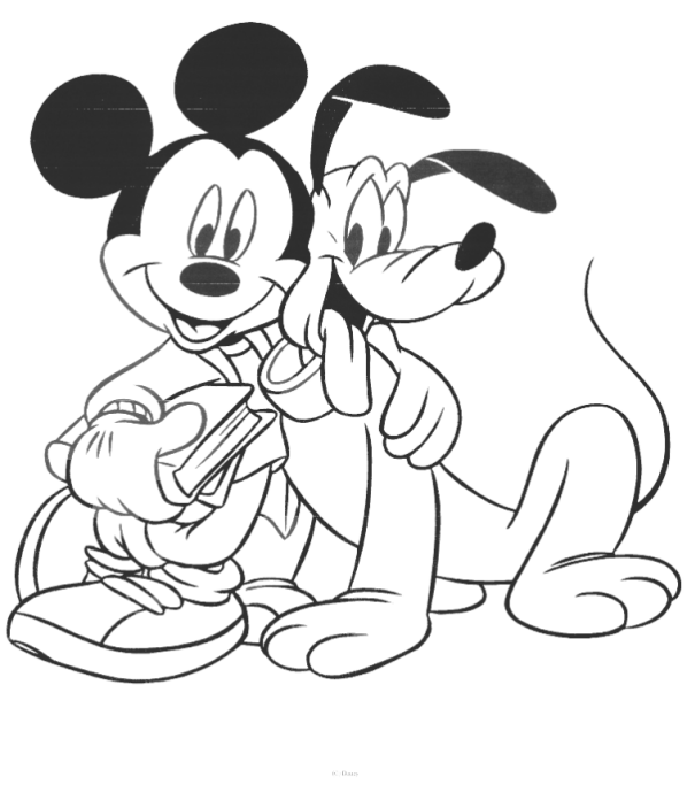 mickey mouse colouring pages for kids - Clip Art Library