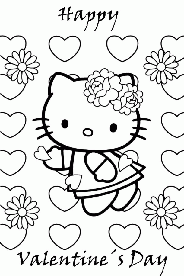 valentine day coloring pages for kid