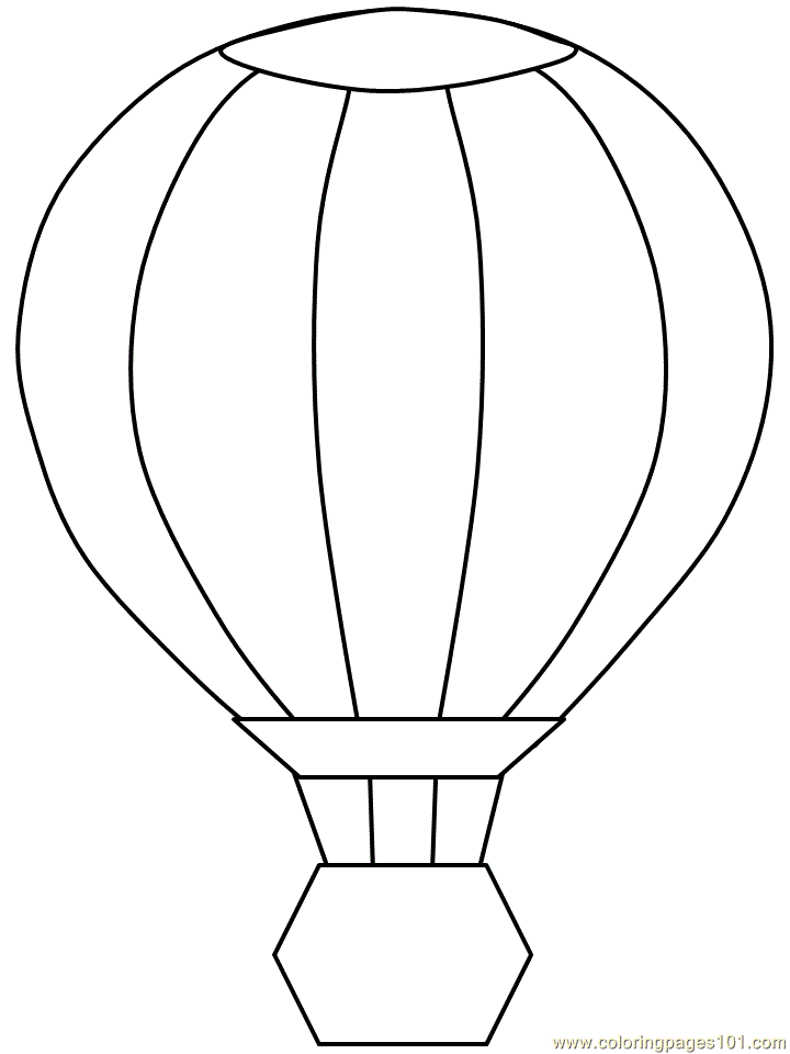 Hot Air Balloons Pictures To Color Images  Pictures 