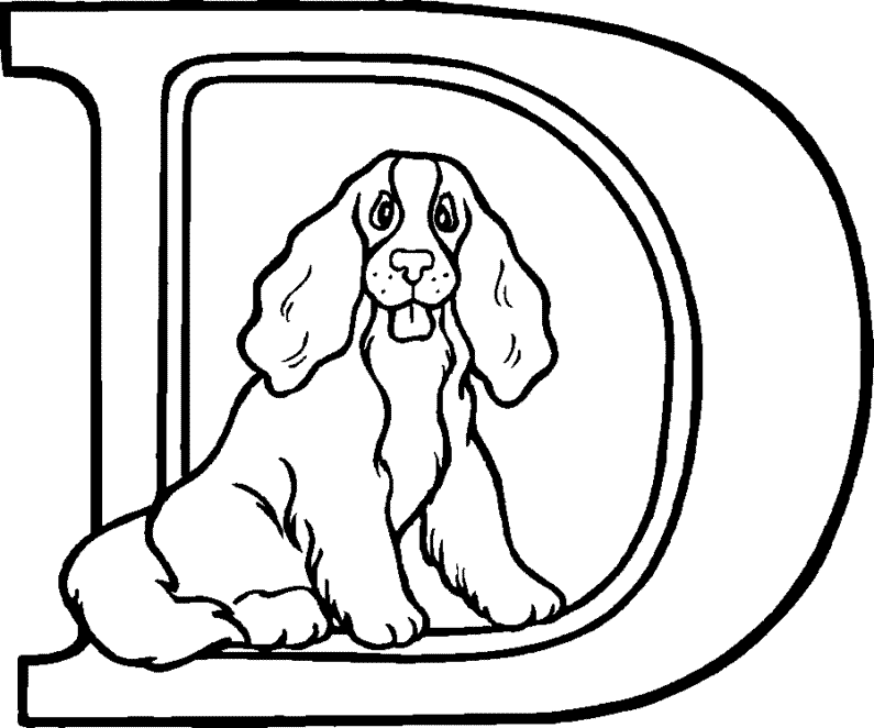 Free Letter D Coloring Pages, Download Free Letter D ...
