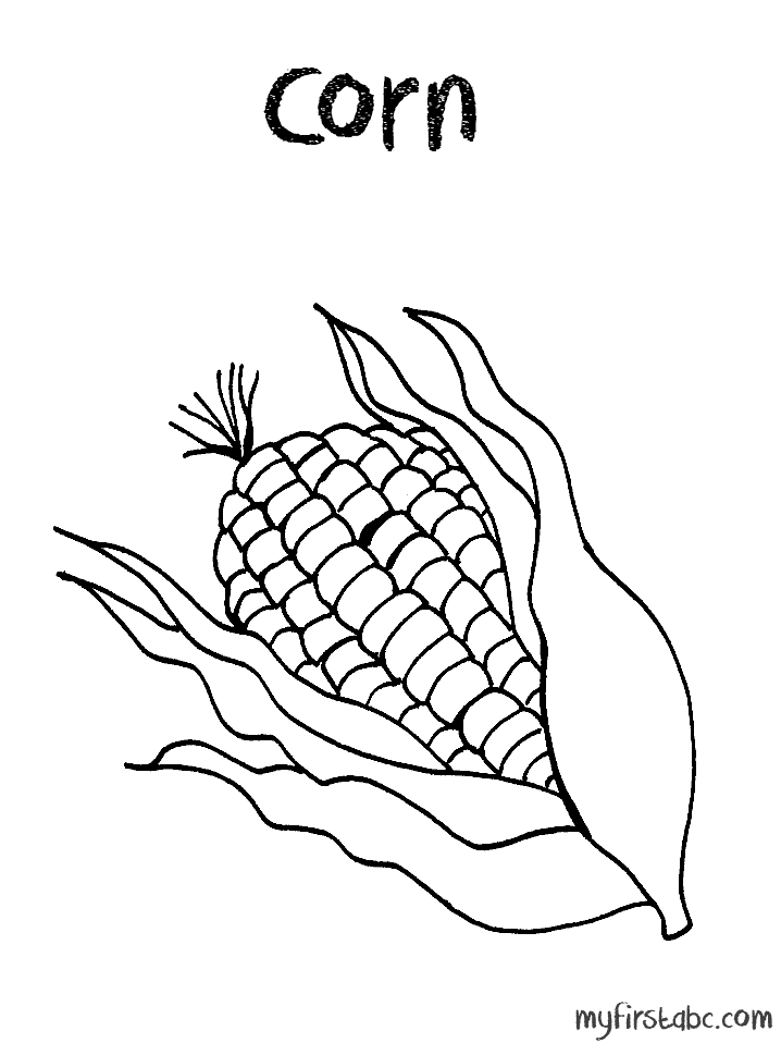 drawing corn tamal Colouring Pages