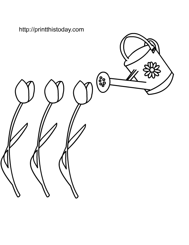 Free Printable Spring| Coloring Pages for Kids | Print This Today