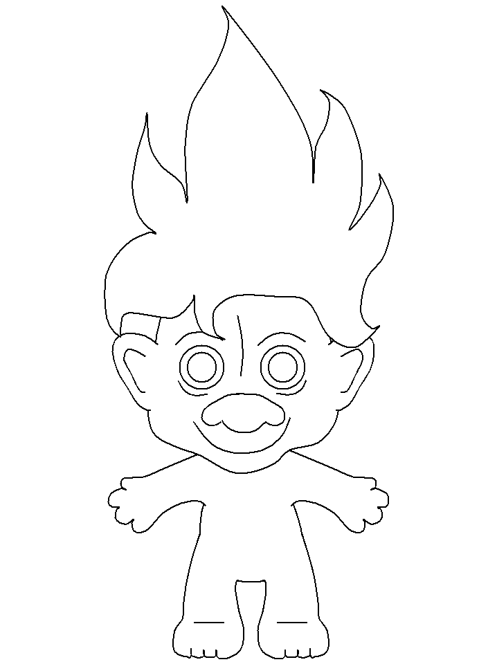 Trolls Coloring Page | Free Printable Coloring Pages