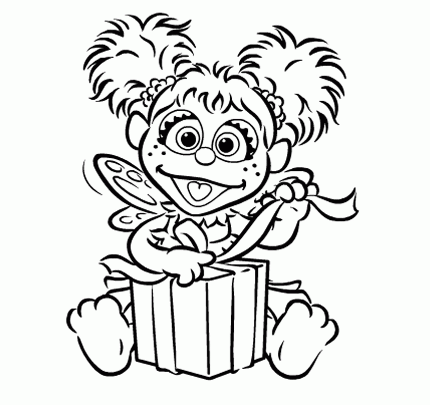 Abby Sesame Street Coloring Pages Clip Art Library