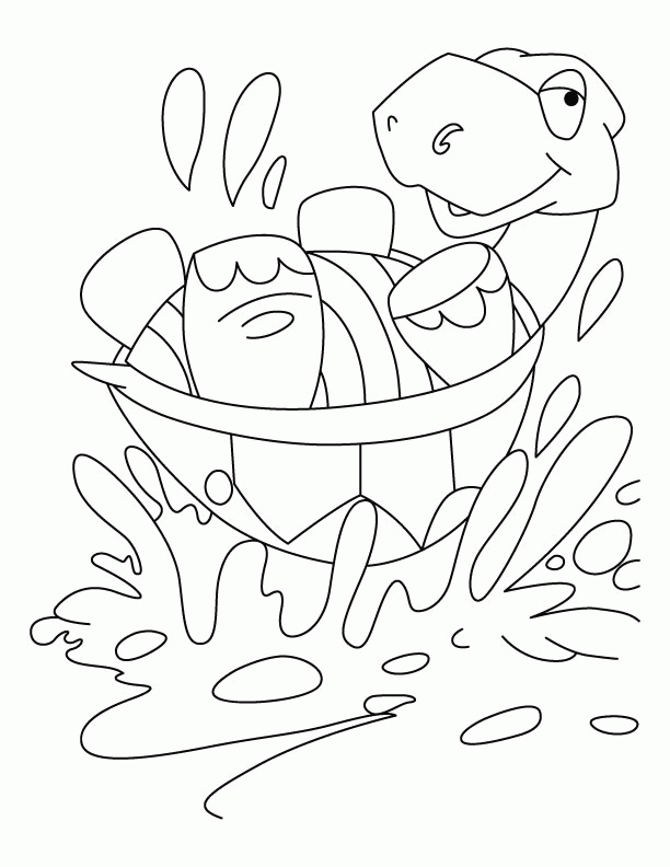 Strong shell tortoise coloring pages | Download Free Strong shell