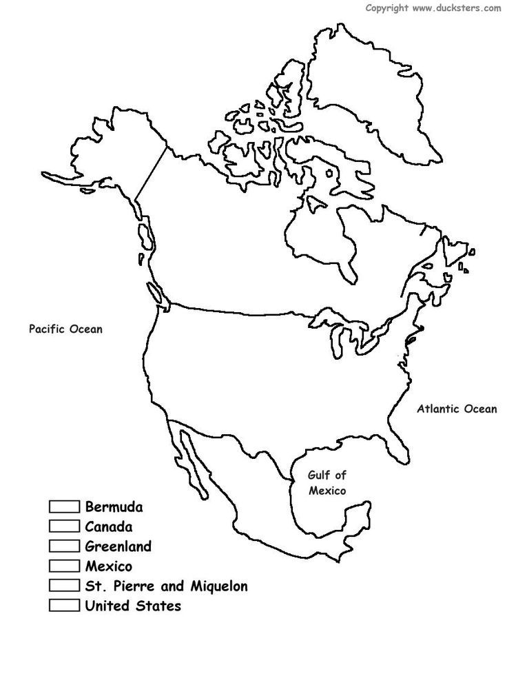 Free Unlabeled Map Of North America Download Free Clip Art Free