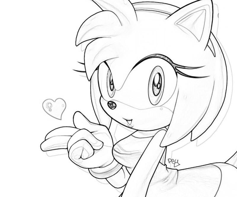 Free Sonic And Amy Coloring Pages, Download Free Sonic And Amy Coloring