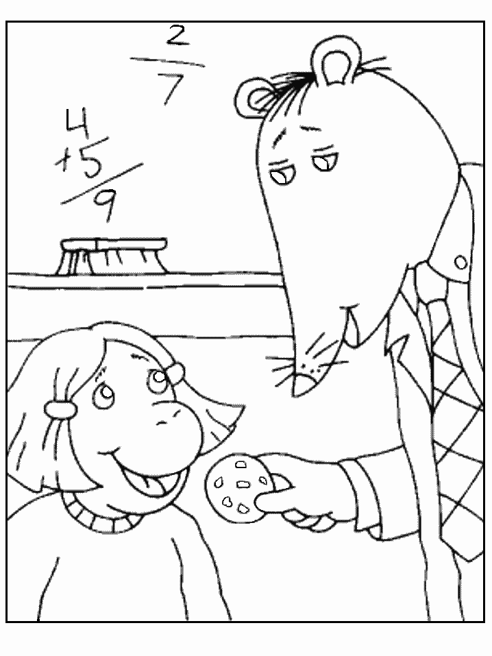 Arthur coloring page to print