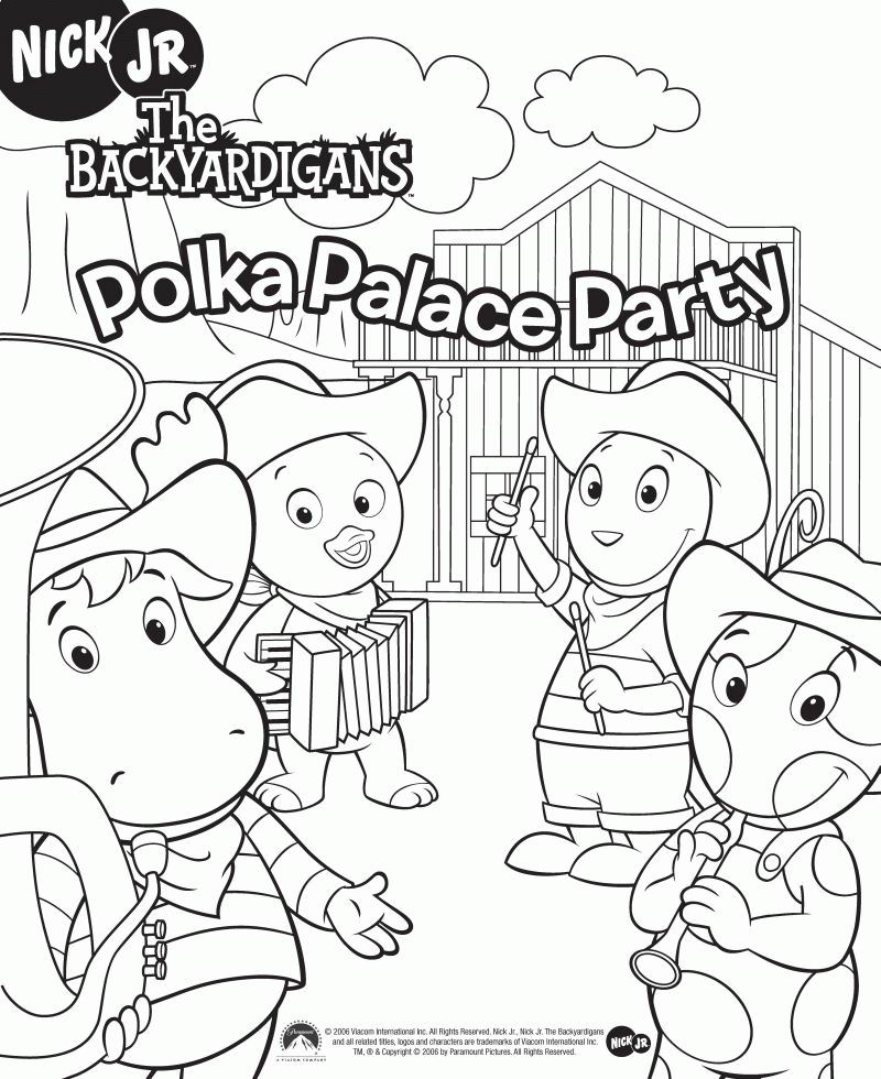 cowboy backyardigans Colouring Pages