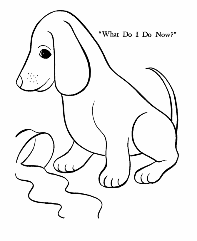 best coloring page dog: March