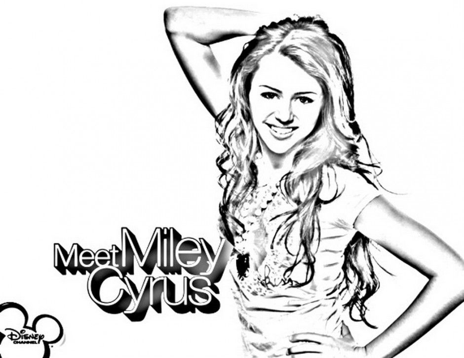Hanna Montana Coloring Pages Hannah Montana Colouring Page
