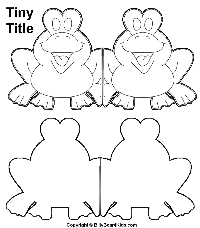 Clipart Library Tiny Title Frog Printable Sheet