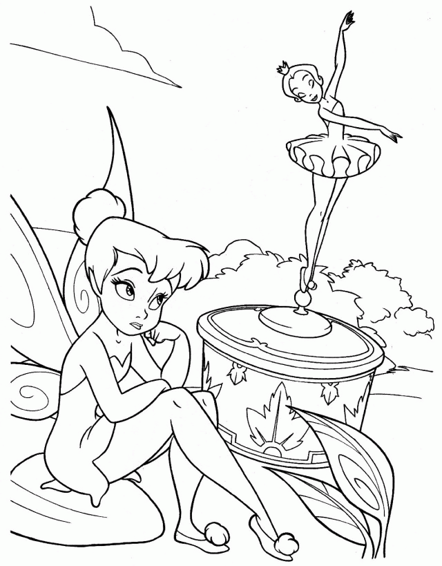 Coloring To Print Magical Characters Tinker Bell Number