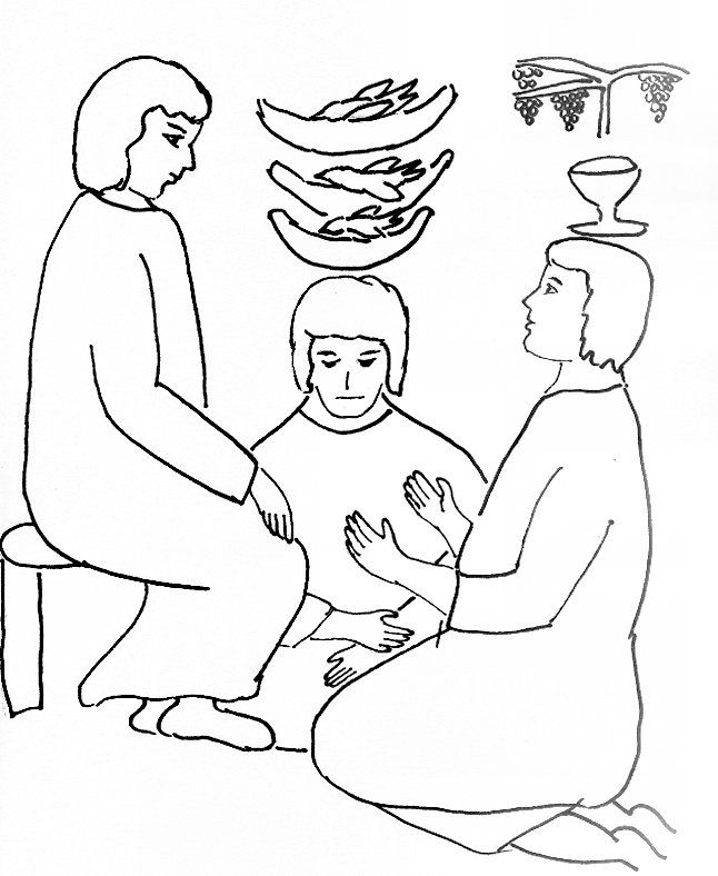 Bible Story Coloring Page for Joseph in Prison | Free Bible