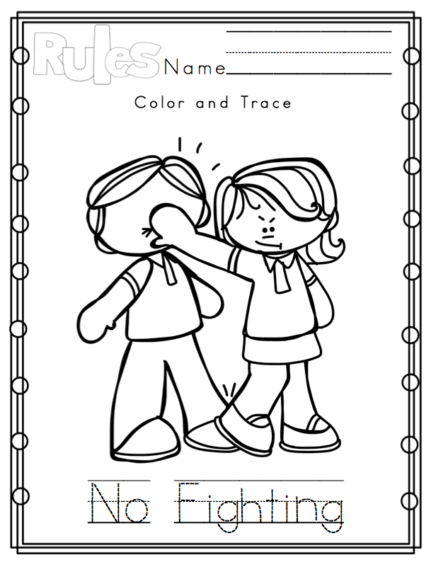 Preschool Printables: Classroom Rules Printable