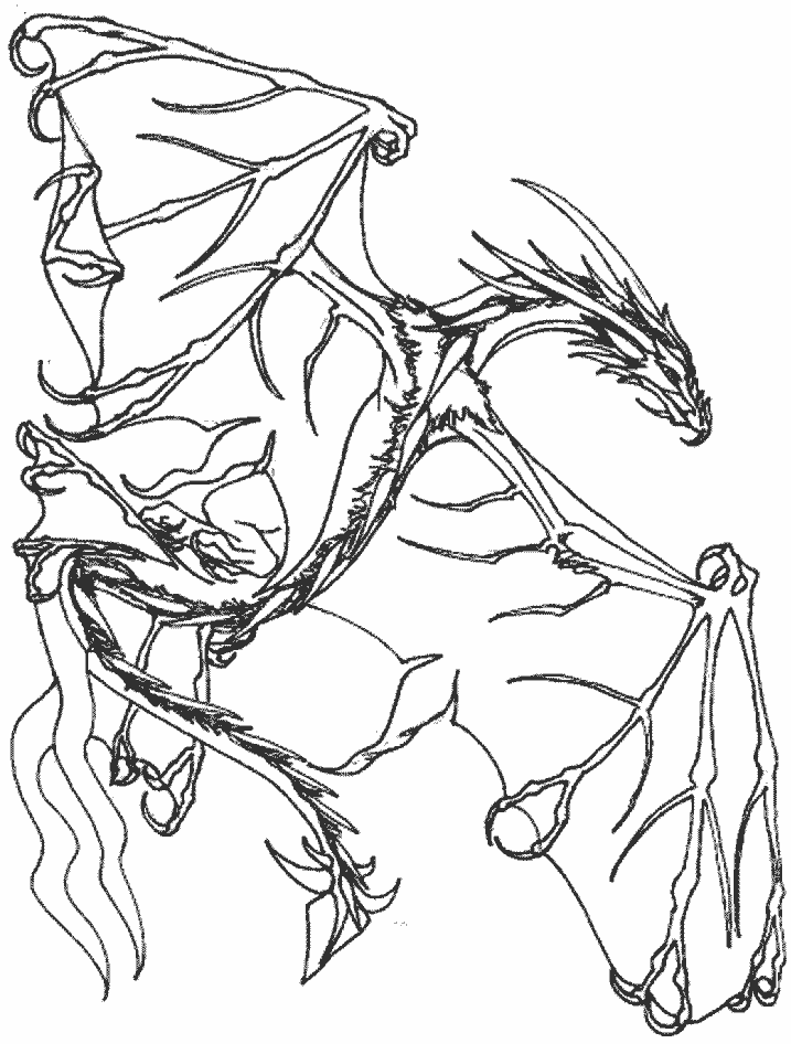 Fire Dragon Coloring Pages