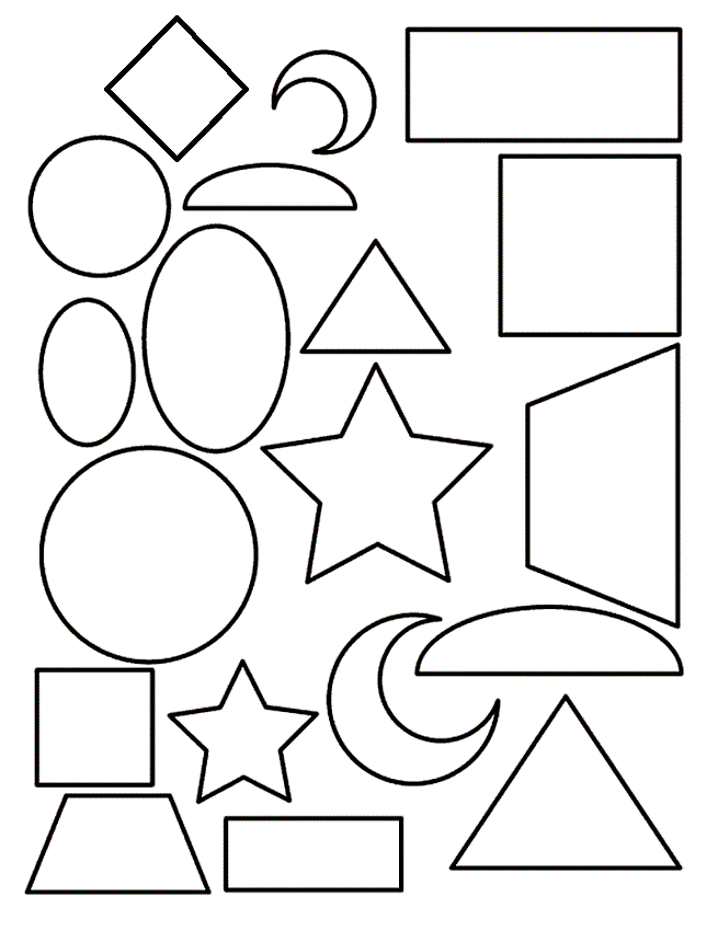 Shapes | Free Coloring Pages