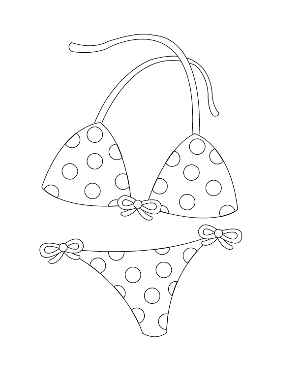 swim suit | printable coloring in pages for kids 
