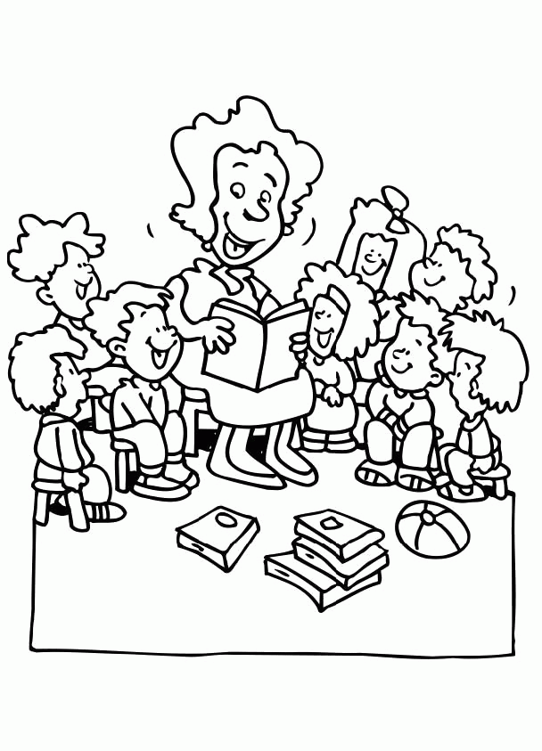 Teacher Coloring Pages : Teachers And Kids| Coloring Pages Kids
