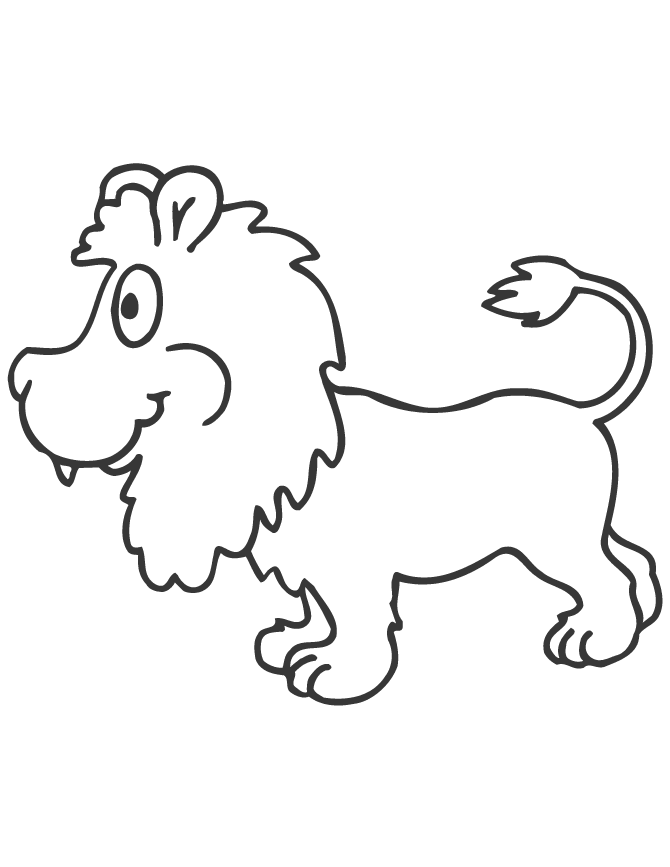 Baby Lion Coloring Page | Free Printable Coloring Pages