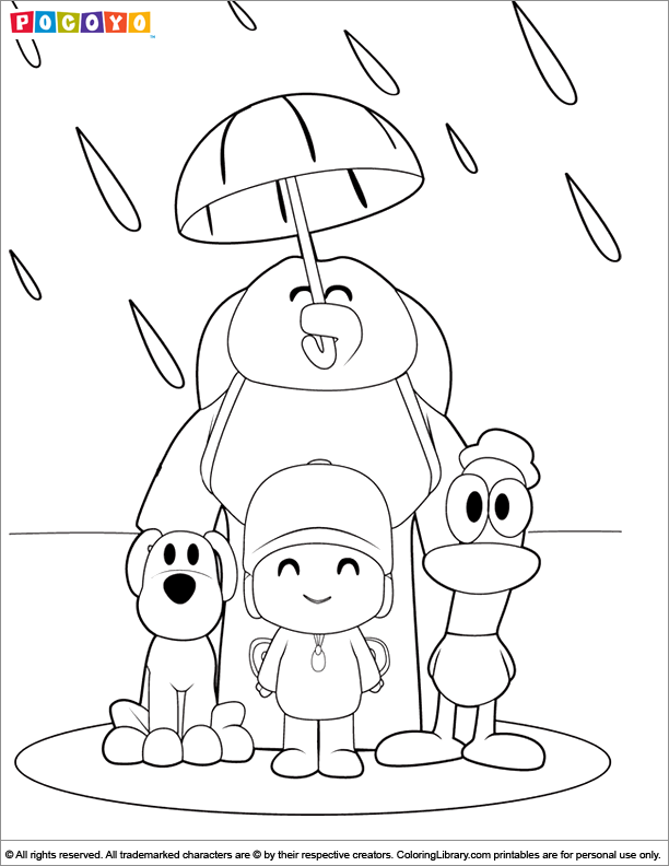 Featured image of post Pocoyo Elly Coloring Pages pocoyo and elly are playing