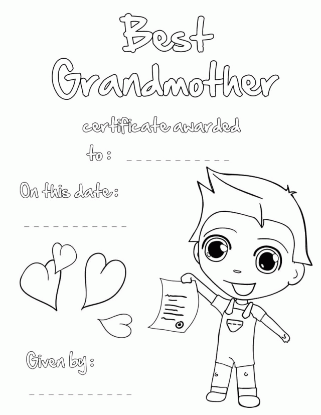 Grandparent Coloring Pages Grandparents Day Coloring Page
