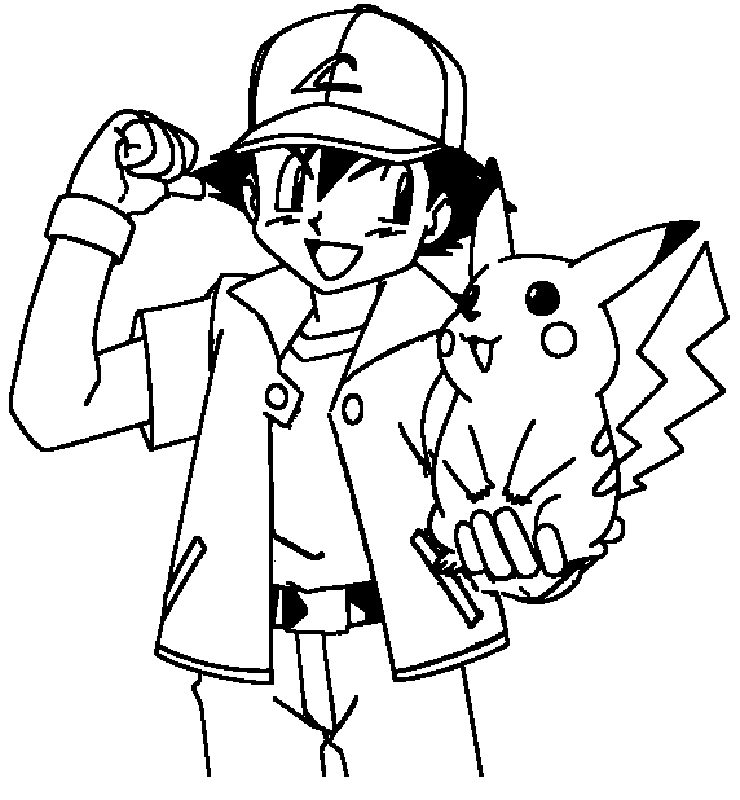 pokemon pikachu and ash drawings